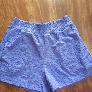 Anthropologie Periwinkle Textured Shorts